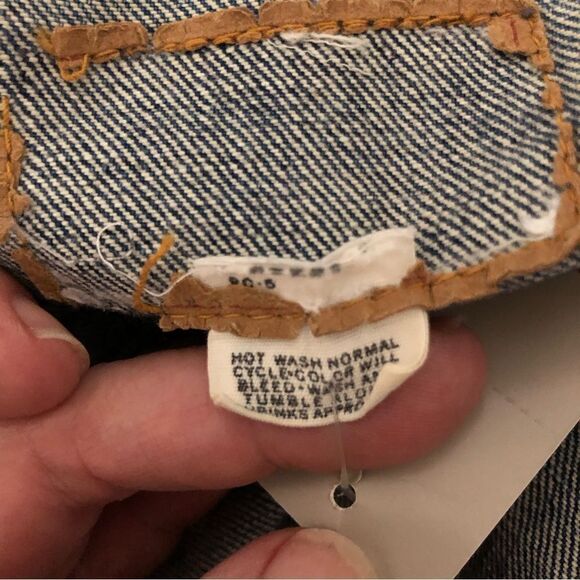 Levi’s Vintage Embellished Denim Jacket Buttons & Beads Size Large - Picture 7 of 11